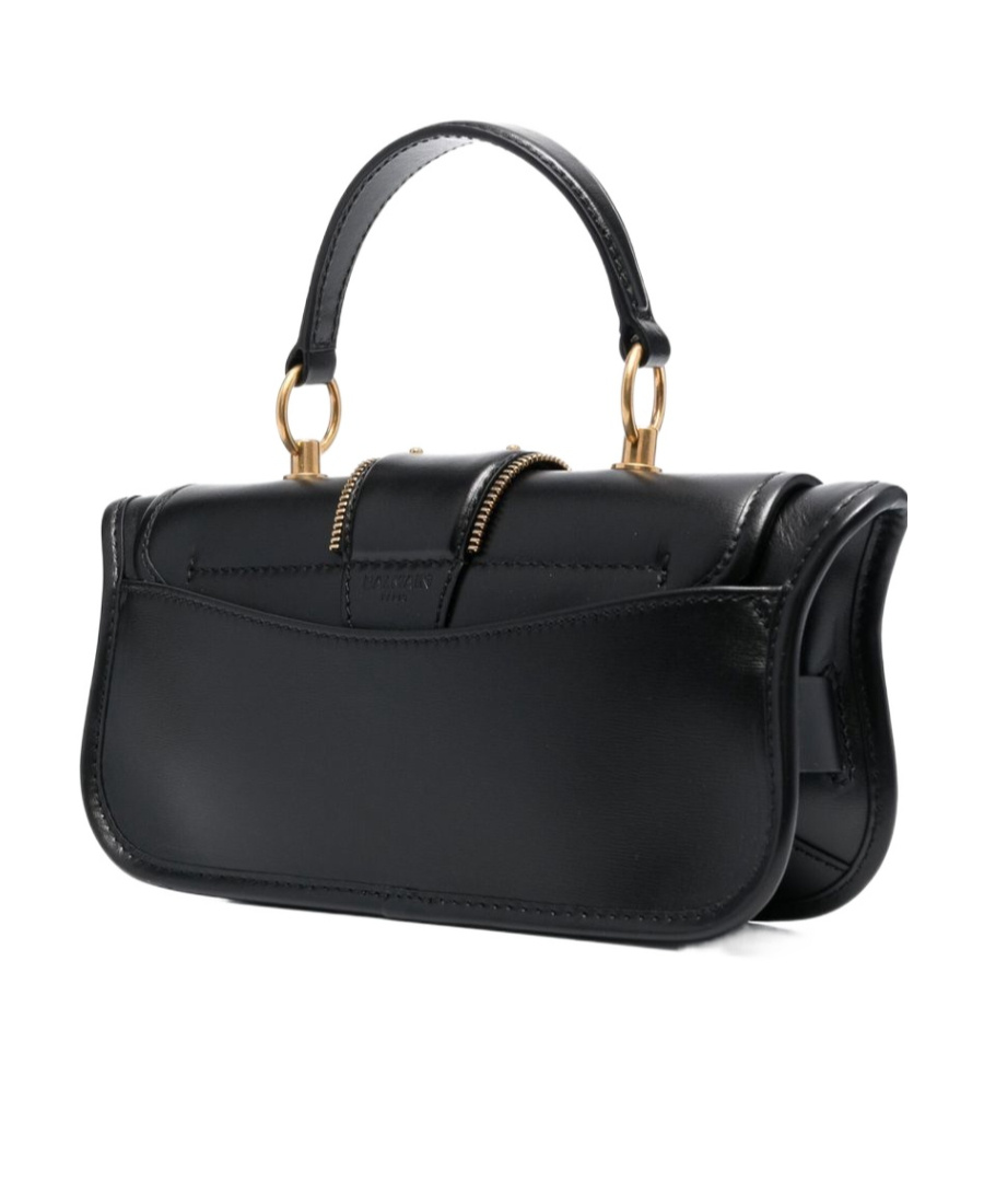 Shop Balmain Blaze Leather Shoulder Bag In Black