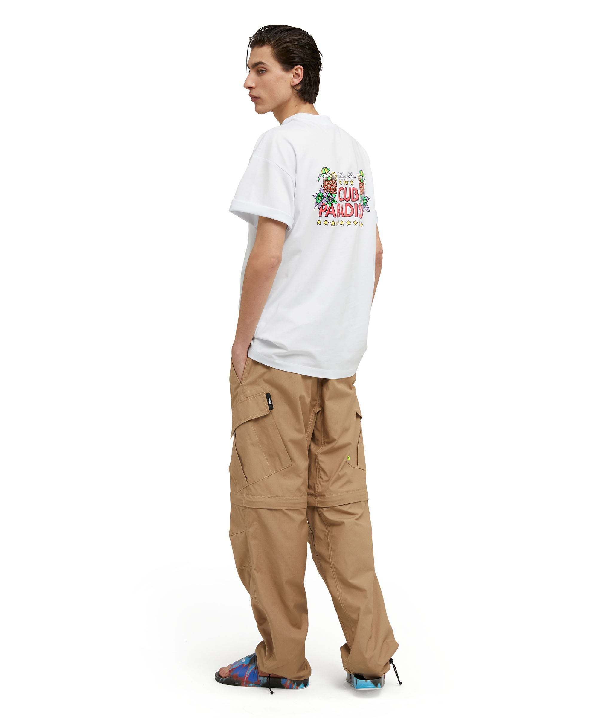 Msgm Club Paradiso Cotton T-shirt In White