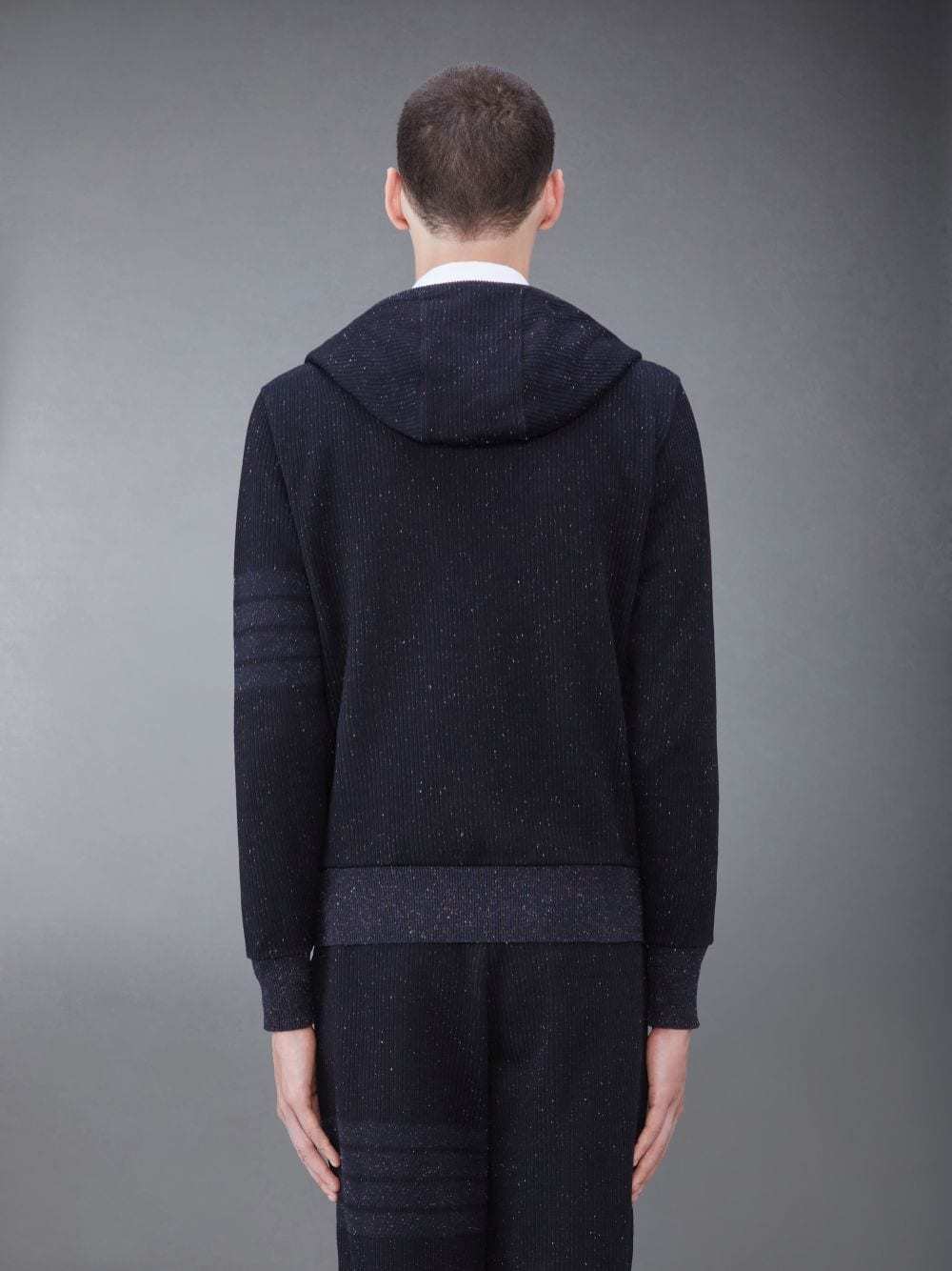 Thom Browne Zip Sweatshirt In Black