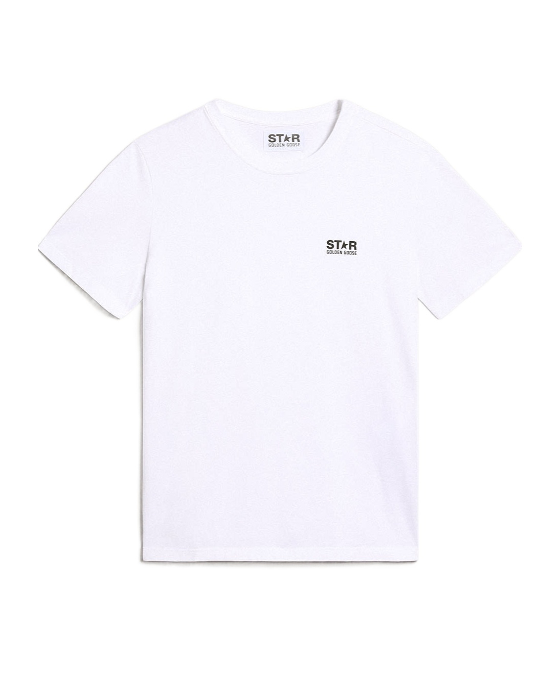 Golden Goose Logo Print Cotton T-shirt In White