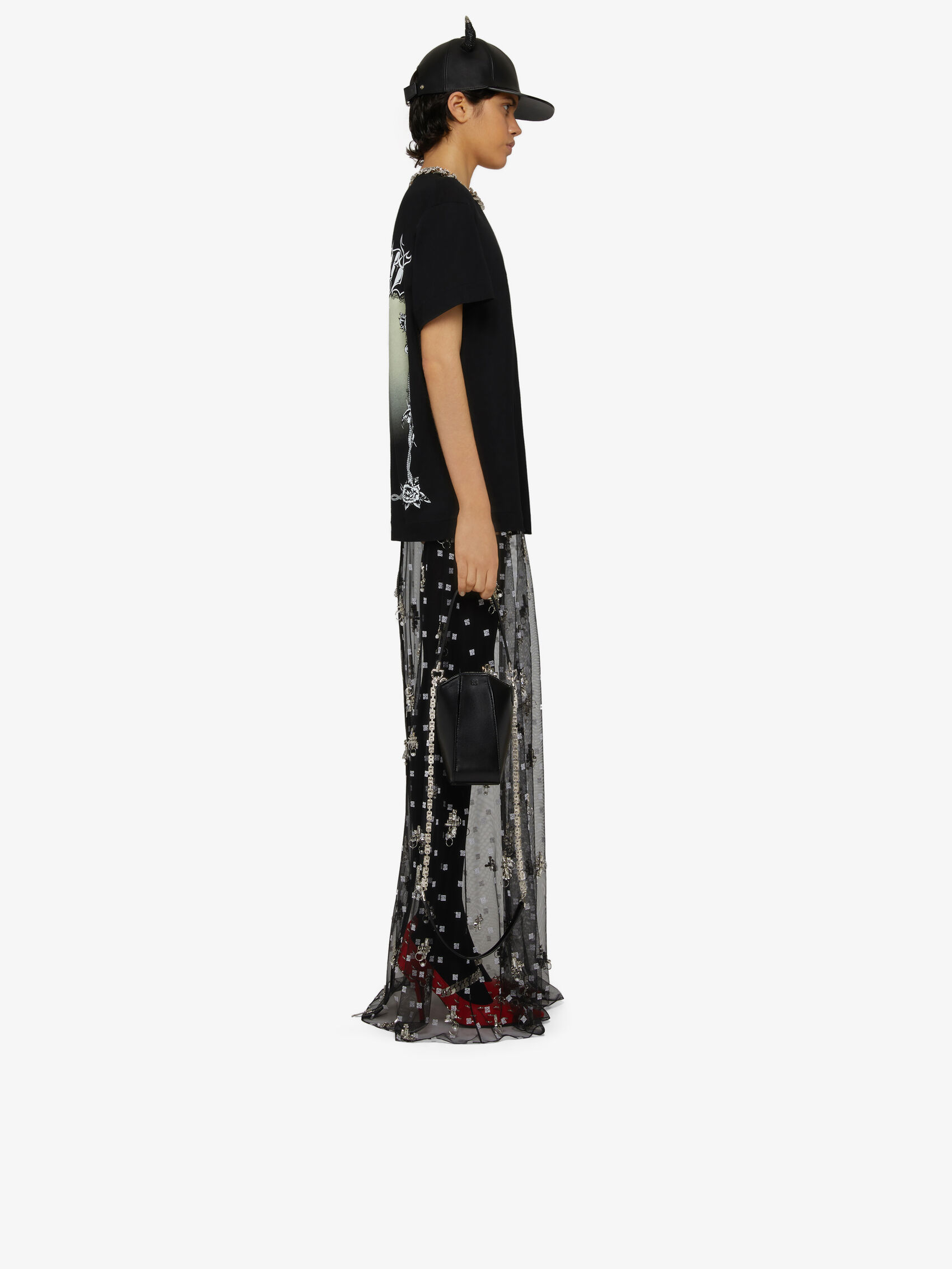 Givenchy Print Cotton T-shirt In Black