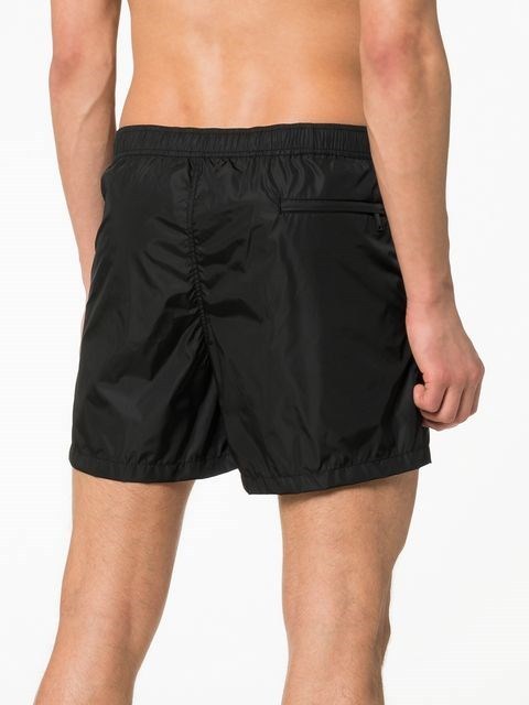 Valentino Logo Printed Beach Shorts In Black