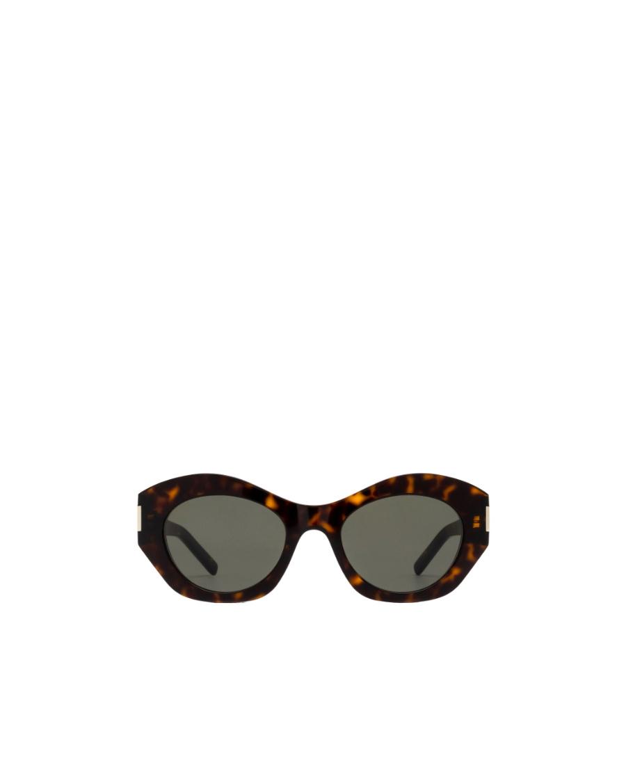 Saint Laurent Sl639 Round-frame Sunglasses In Green