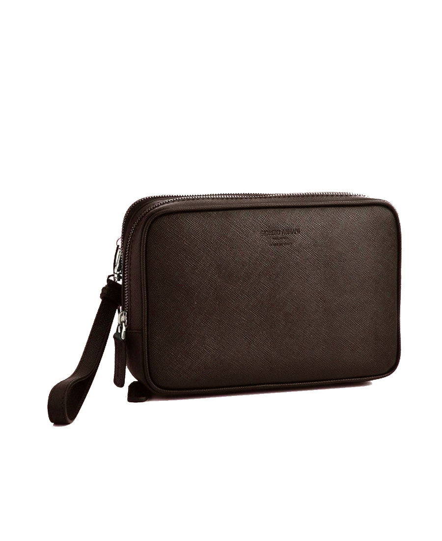 GIORGIO ARMANI LOGO DETAILS CLUTCH