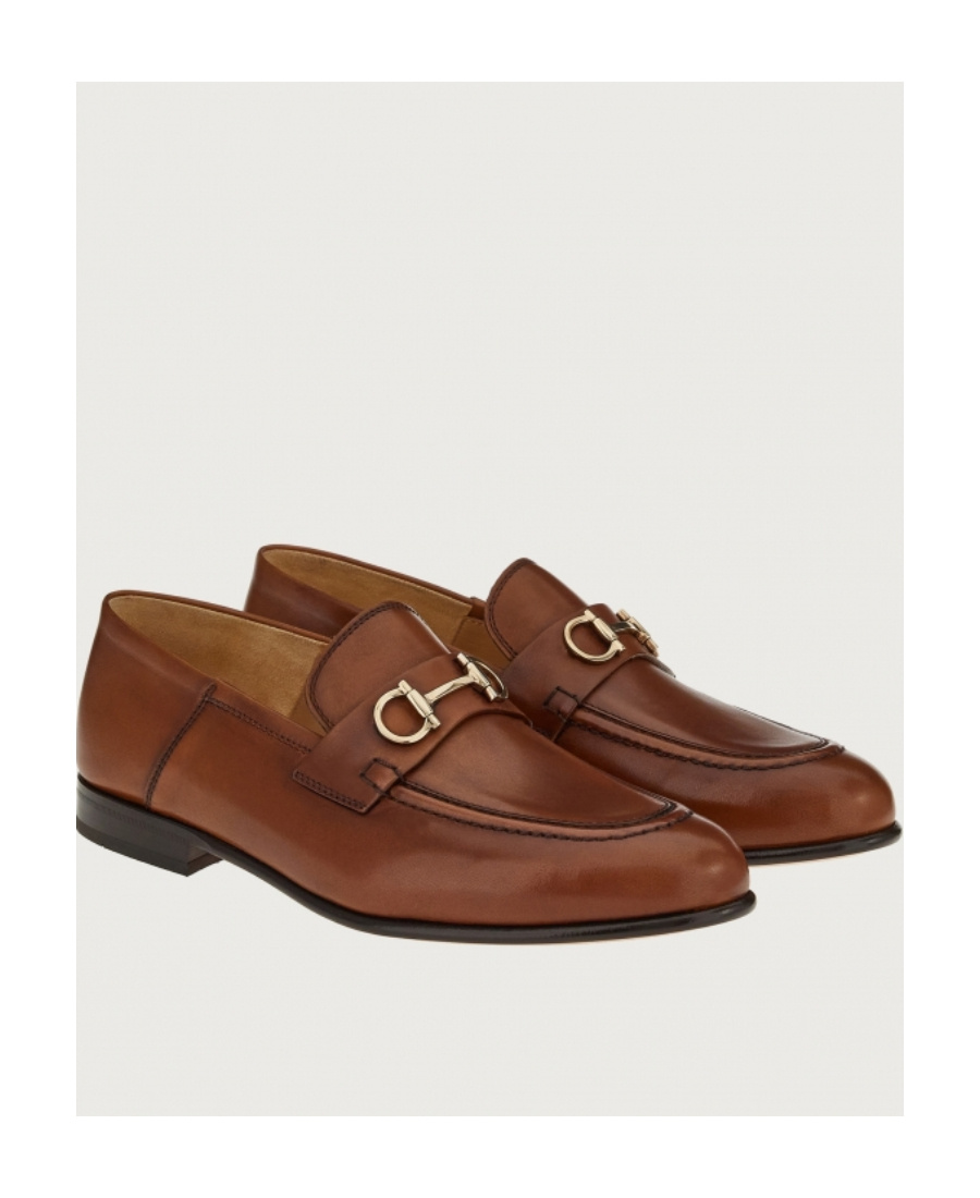 Ferragamo Horsebit-detail Loafers In Brown