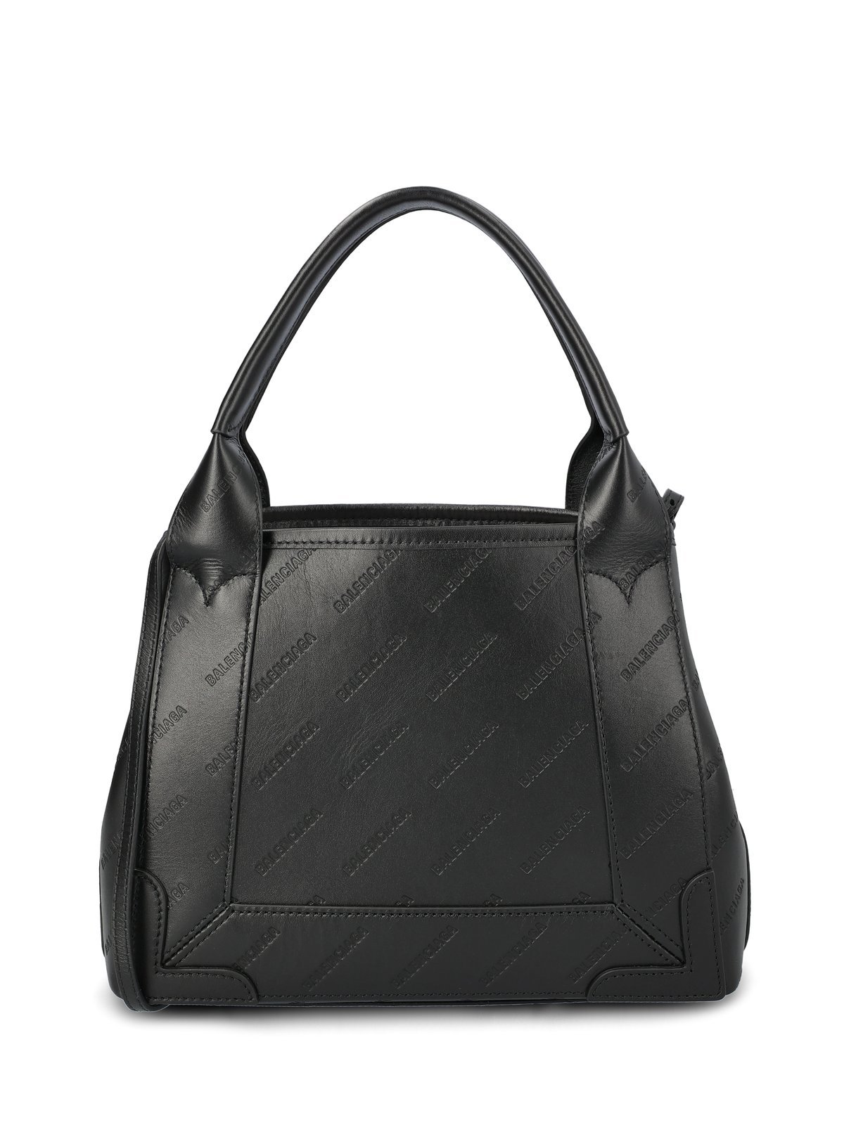 Balenciaga Navy Cabas Xs Tote Bag In Black