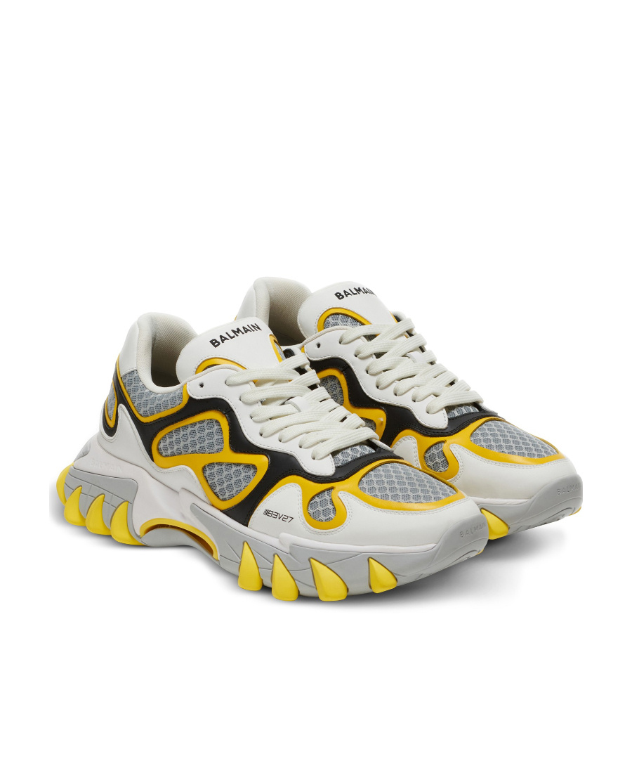 Balmain B-east Logo-print Low-top Sneakers In Multicolor