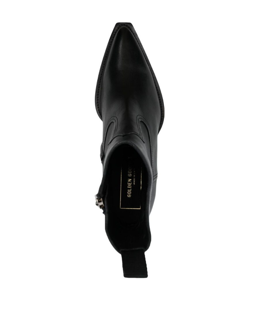 Golden Goose Leather Boots In Black