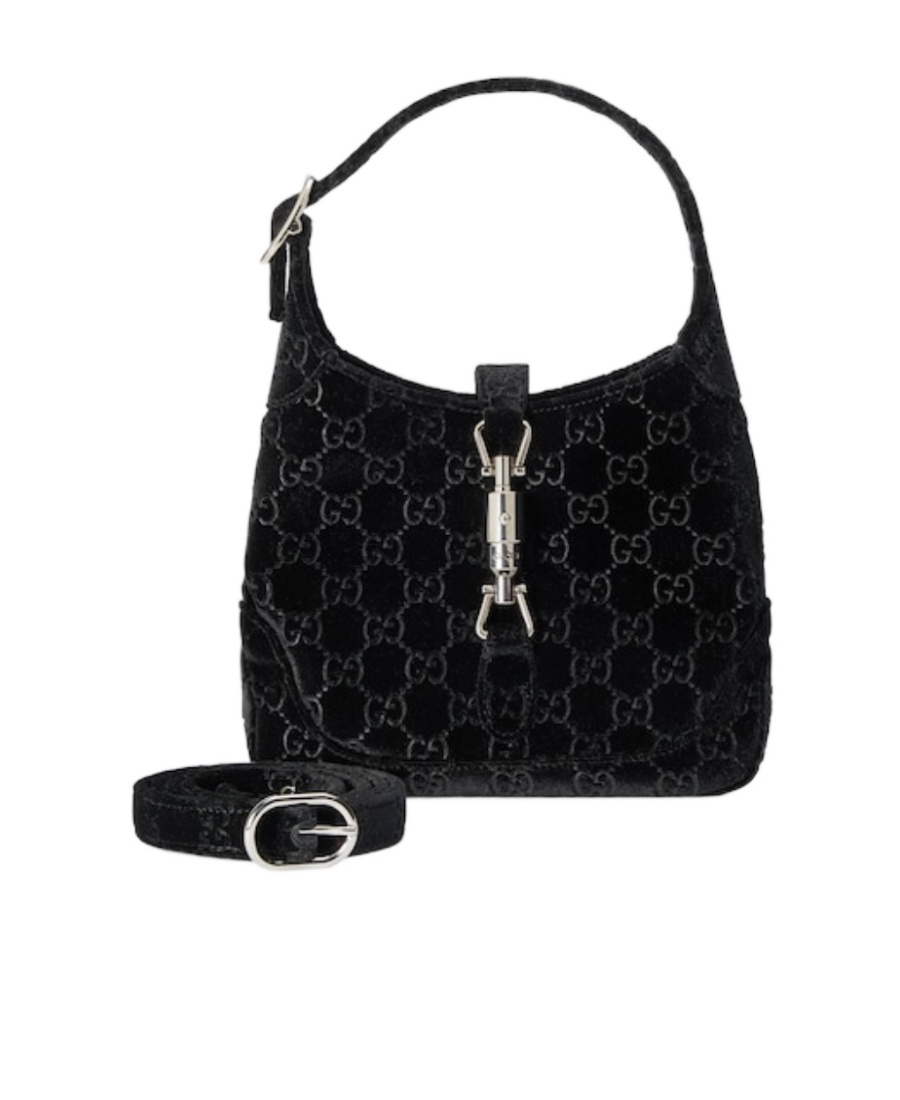 GUCCI SMALL JACKIE 1961 VELVET SHOULDER BAG