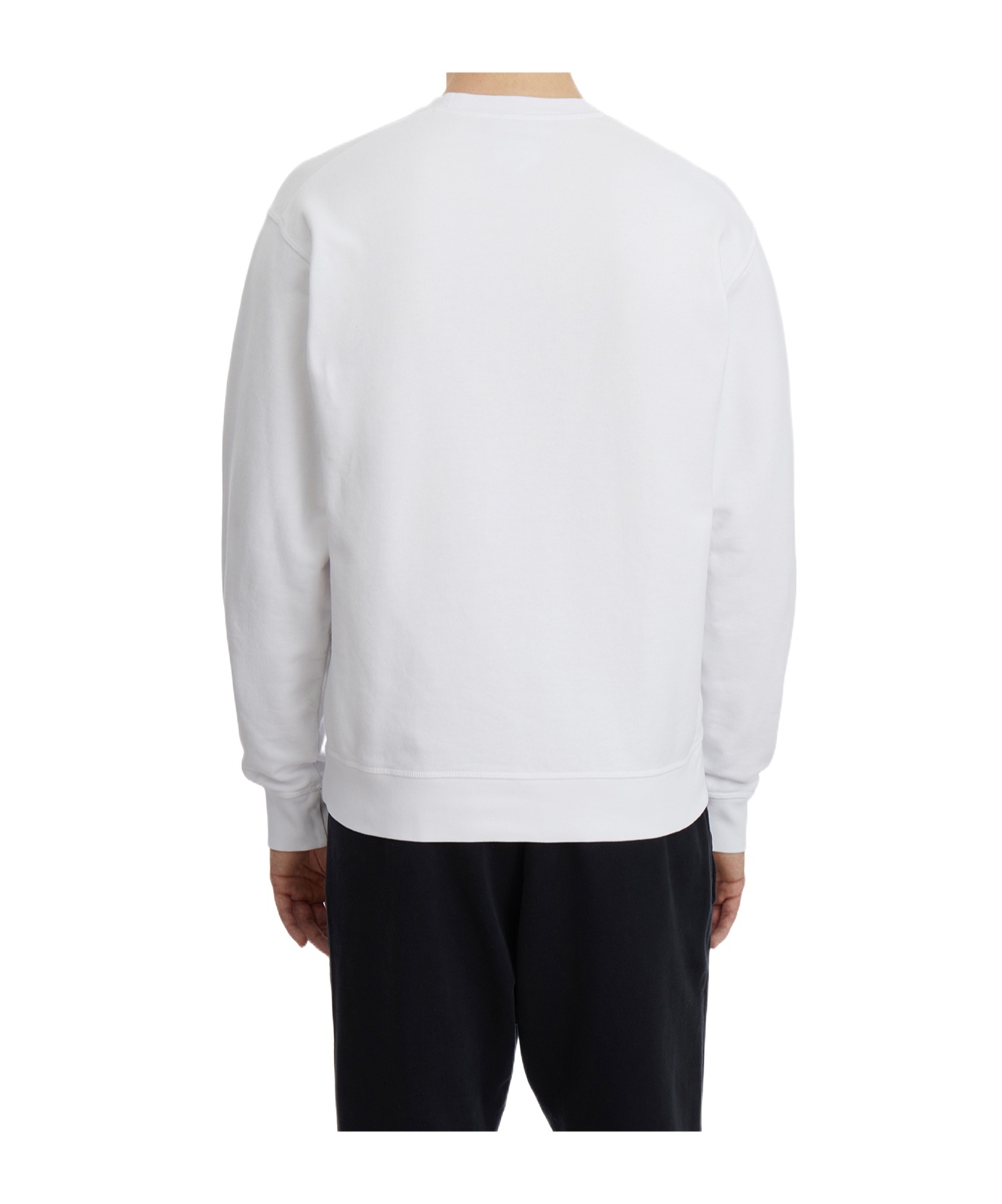 Dsquared2 Cotton Roundneck Sweatshirt In White