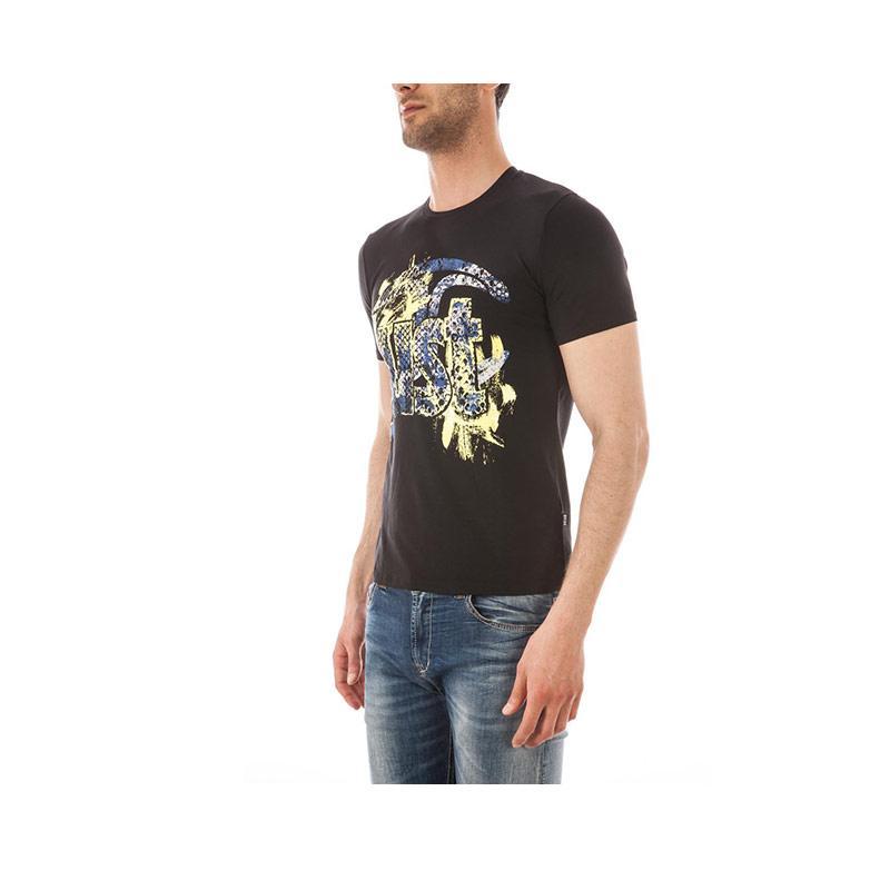 Just Cavalli Printed T-shirt In Black