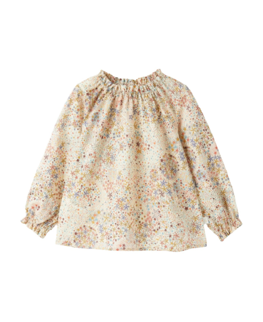Il Gufo Graphic-print Cotton Blouse In Nude