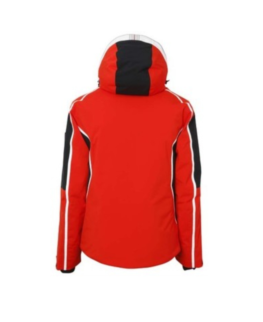Ea7 Logo Details Casual Jacket In Red