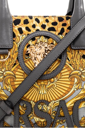 Versace Logo Shoulder Bag In Multi