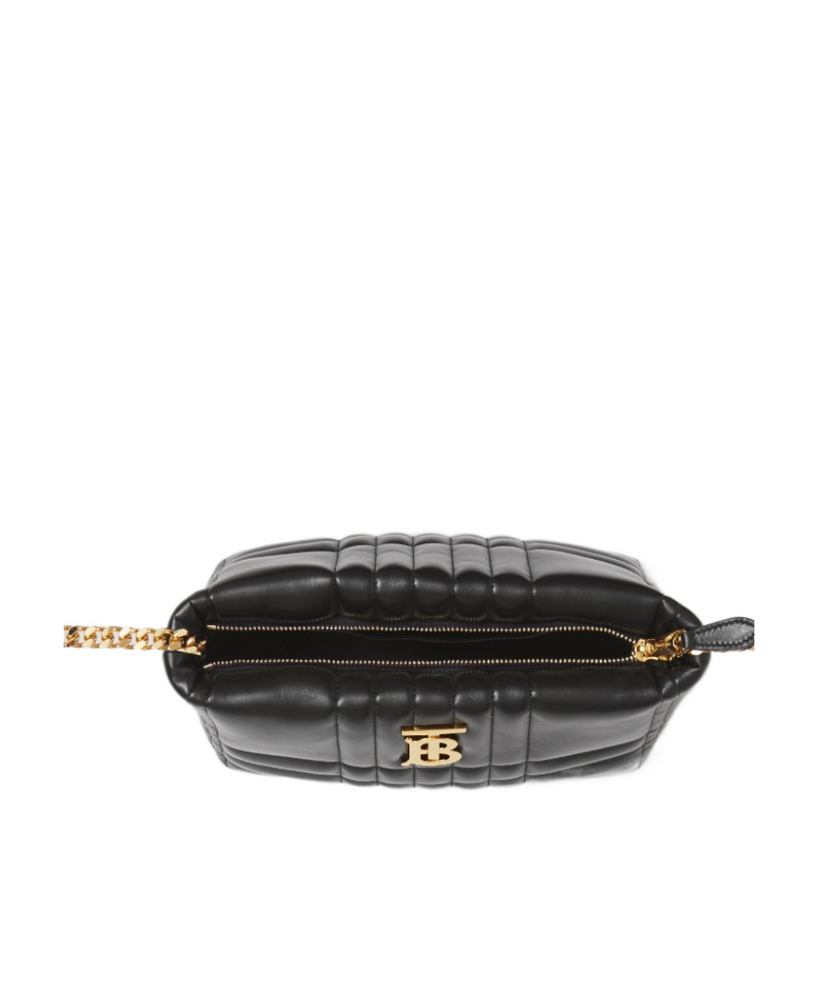 Burberry Lola Quilted Small Cross-body Bag In Black