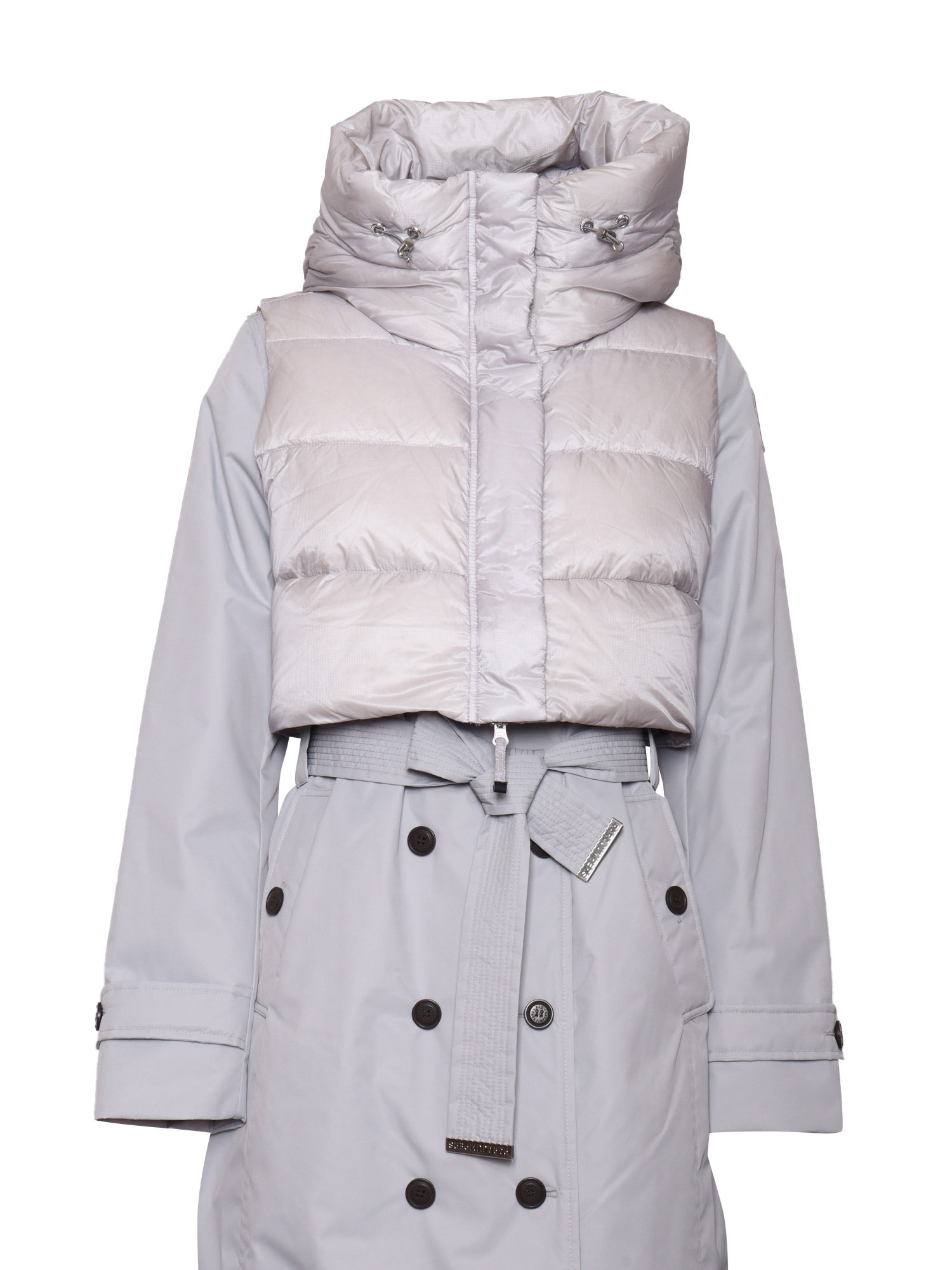 Parajumpers Dawn - Woman Hooded Down Coat In Gray