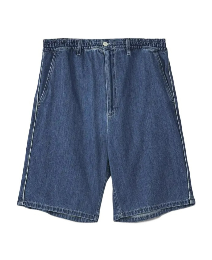 Marni Denim Cotton Shorts In Blue