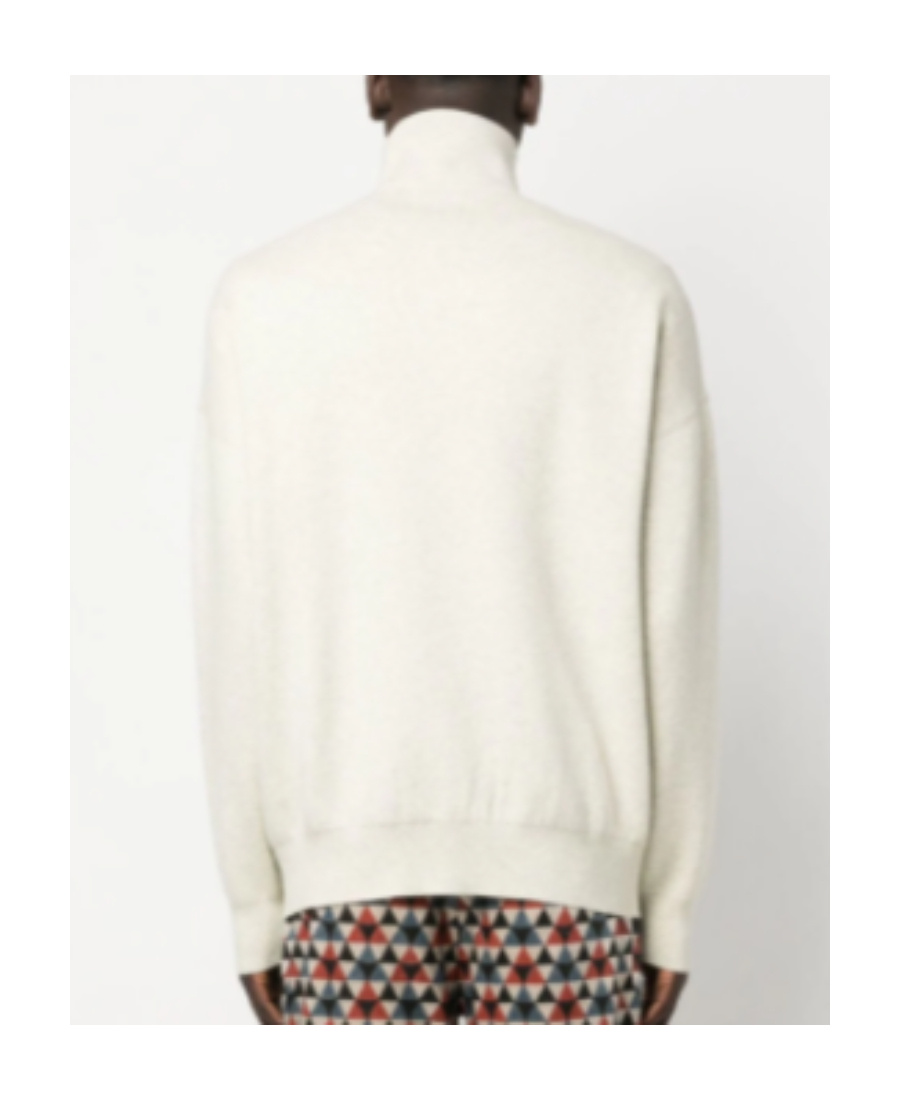 Isabel Marant Logo-print Zip-up Jumper In White