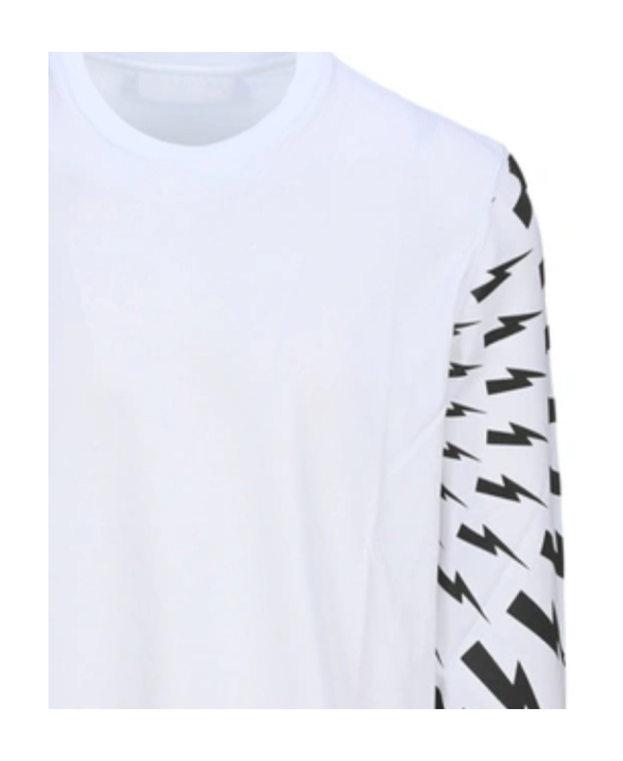 Neil Barrett Thunderbolt-print T-shirt In White