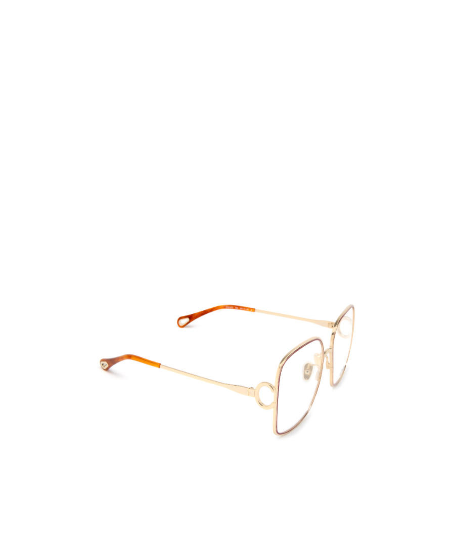 Chloé Oversized Square Frame Glasses In Nude