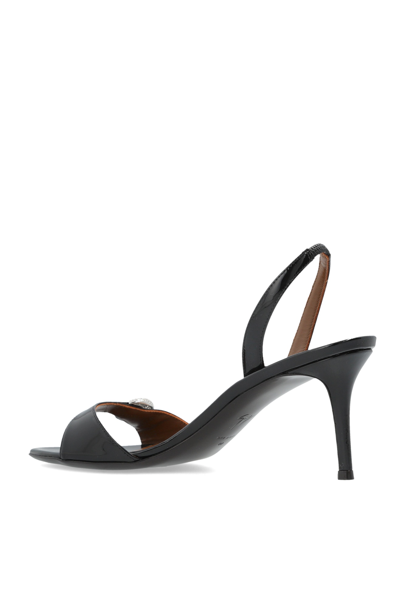 Giuseppe Zanotti 95mm Crystal-embellished Slingback Sandals In Black