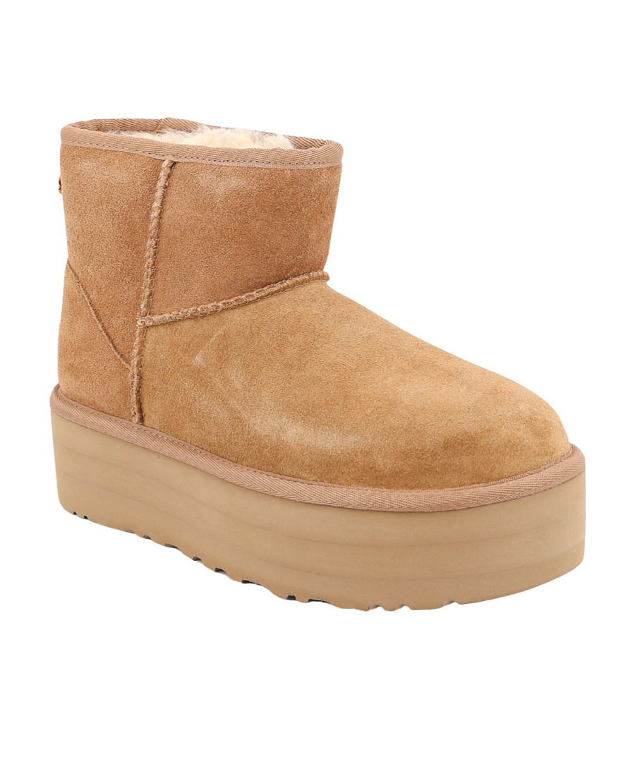 Ugg Classic Mini Platform Boots In Chestnut In Multi