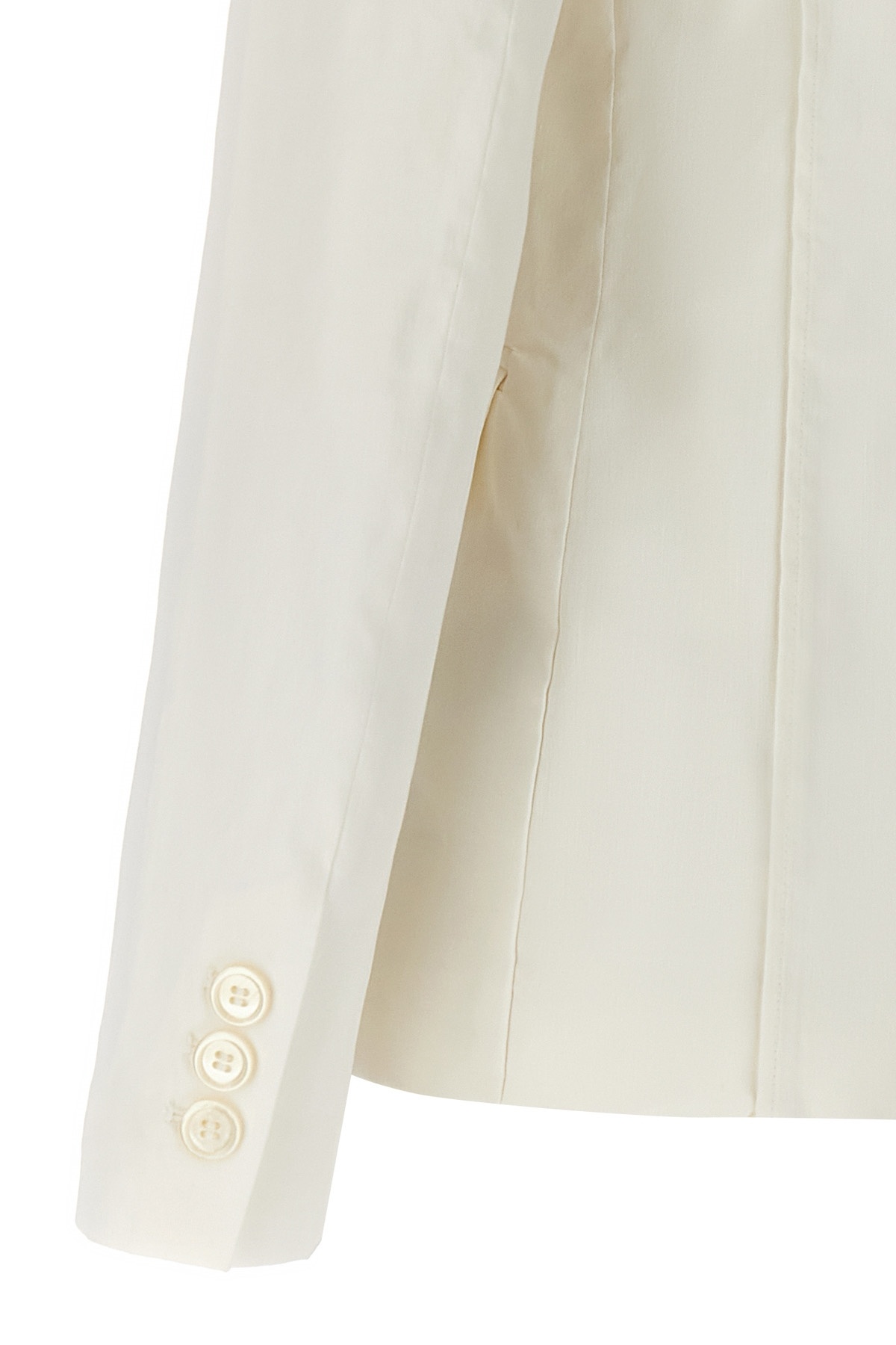 Pinko Ghera Linen-blend Blazer In White