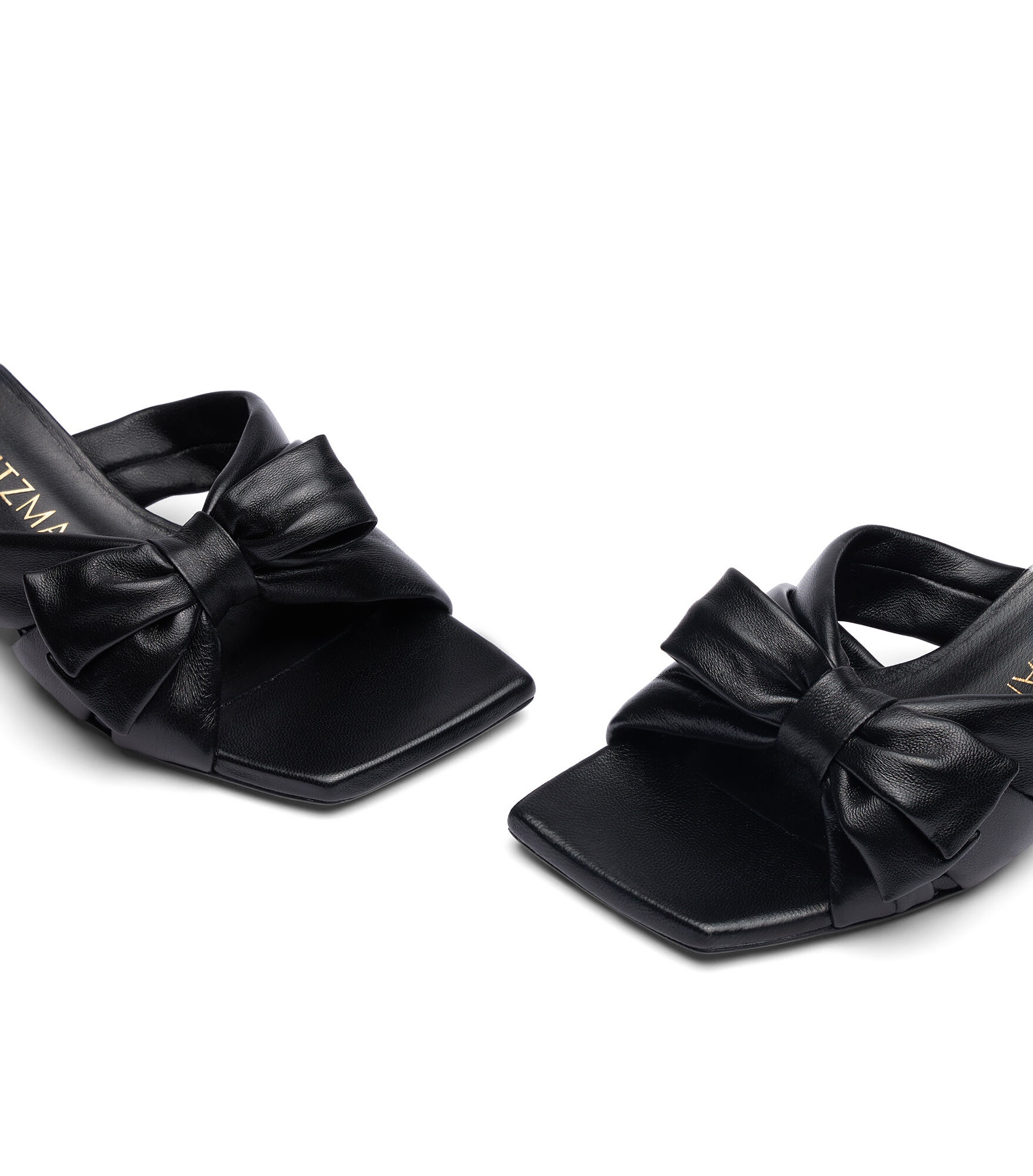 Stuart Weitzman Sofia Bow-tie High-heeled Sandals In Black