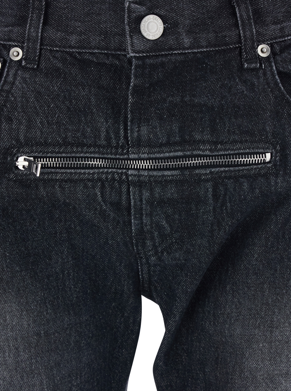 Jordanluca Zipper Jeans In Black