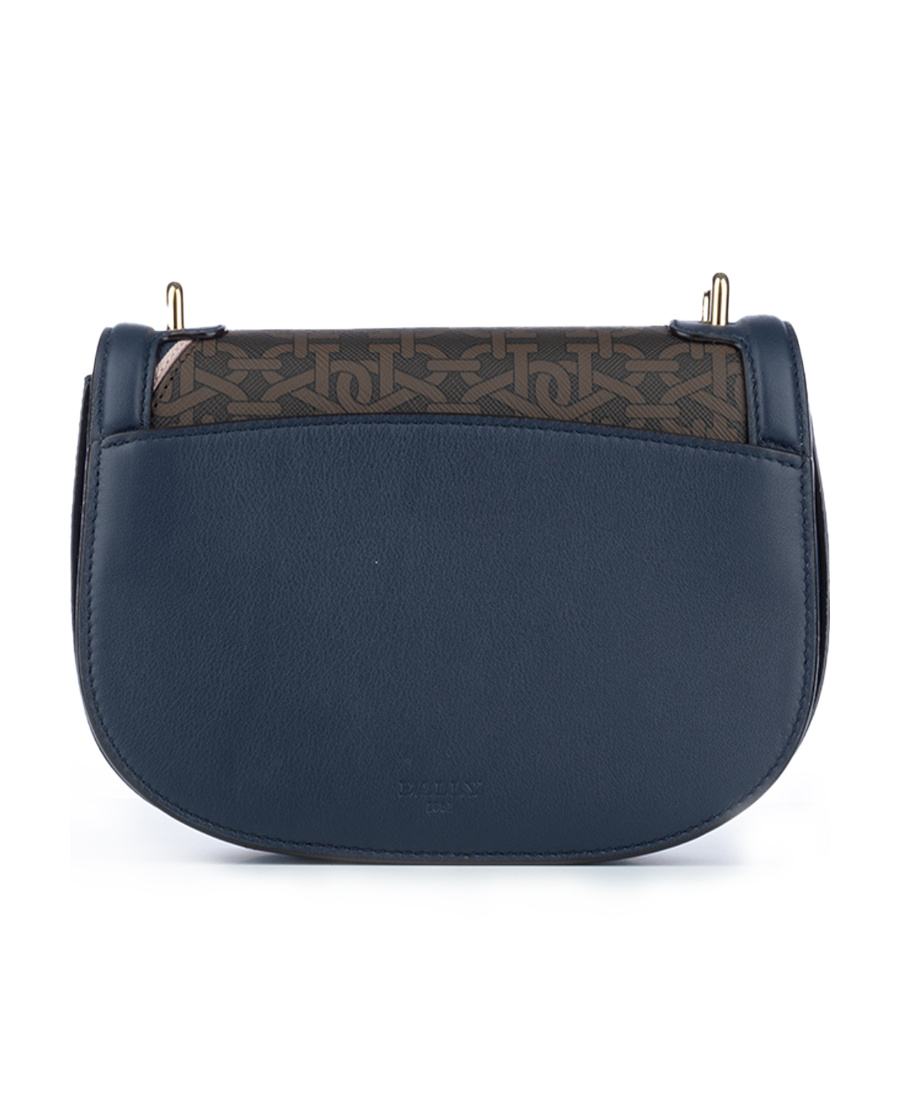 Bally Bag In Leather And Coated Cotton In Black