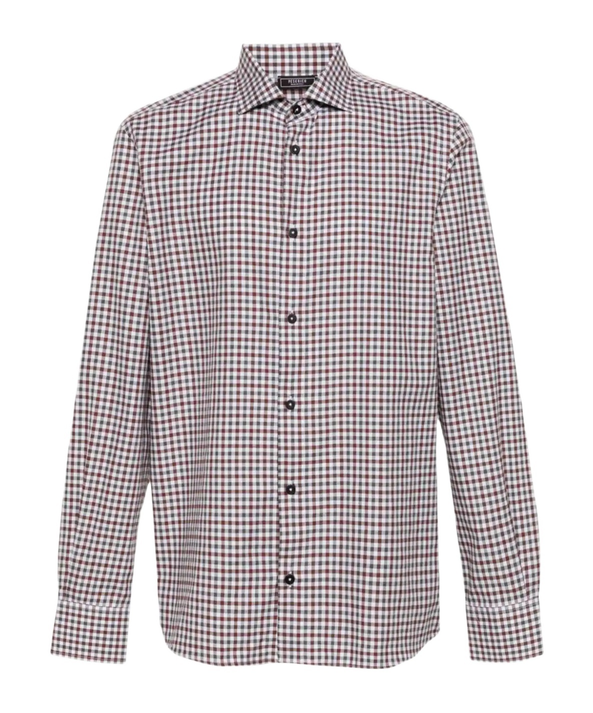Peserico Hemd Mit Vichy-karo In Gray