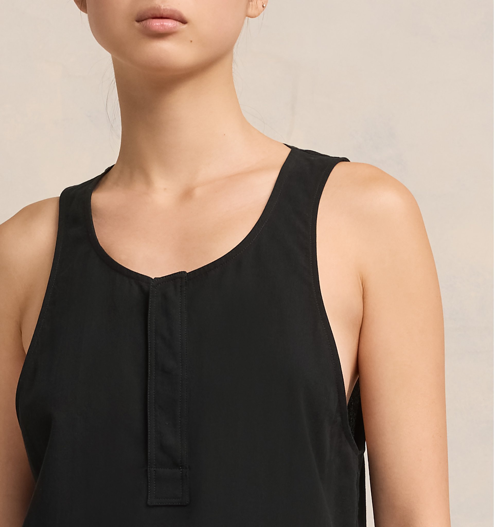 Ami Alexandre Mattiussi Ami Drawstring Sleeveless Tank Top In Black