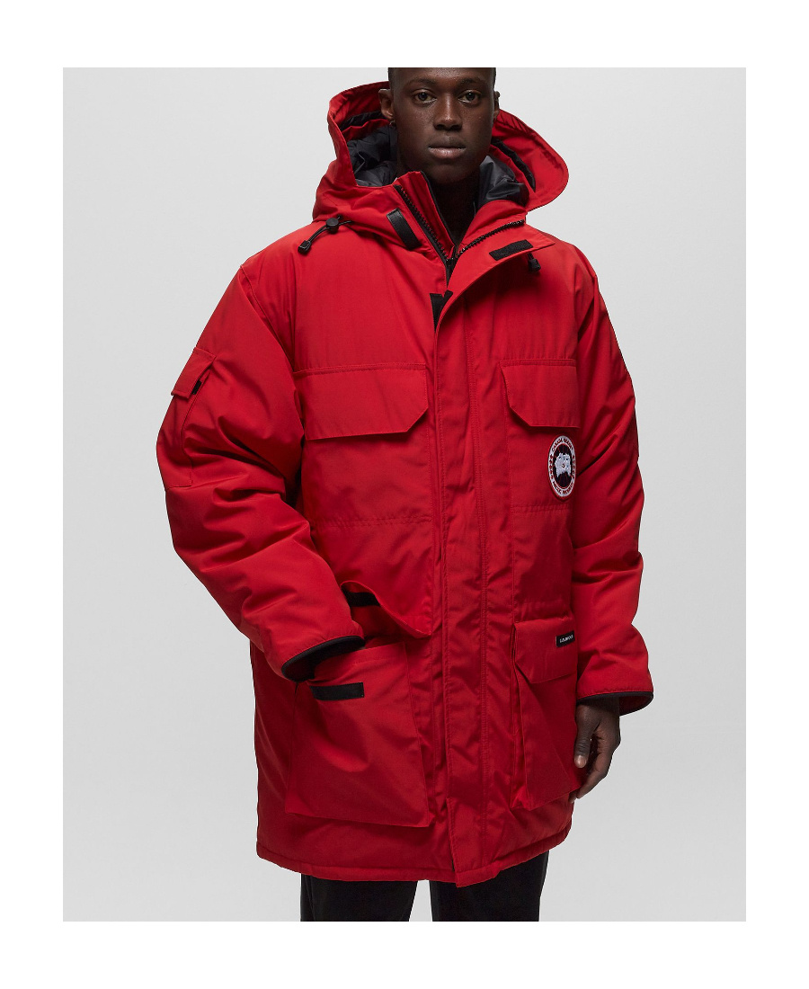 Canada Goose Expedition Parka Adjustable Hood Jacket In Red