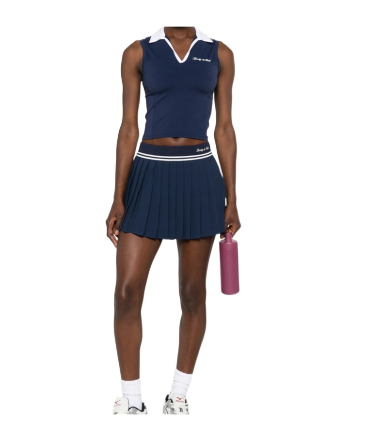 Sporty And Rich Sleeveless Vest In Blue