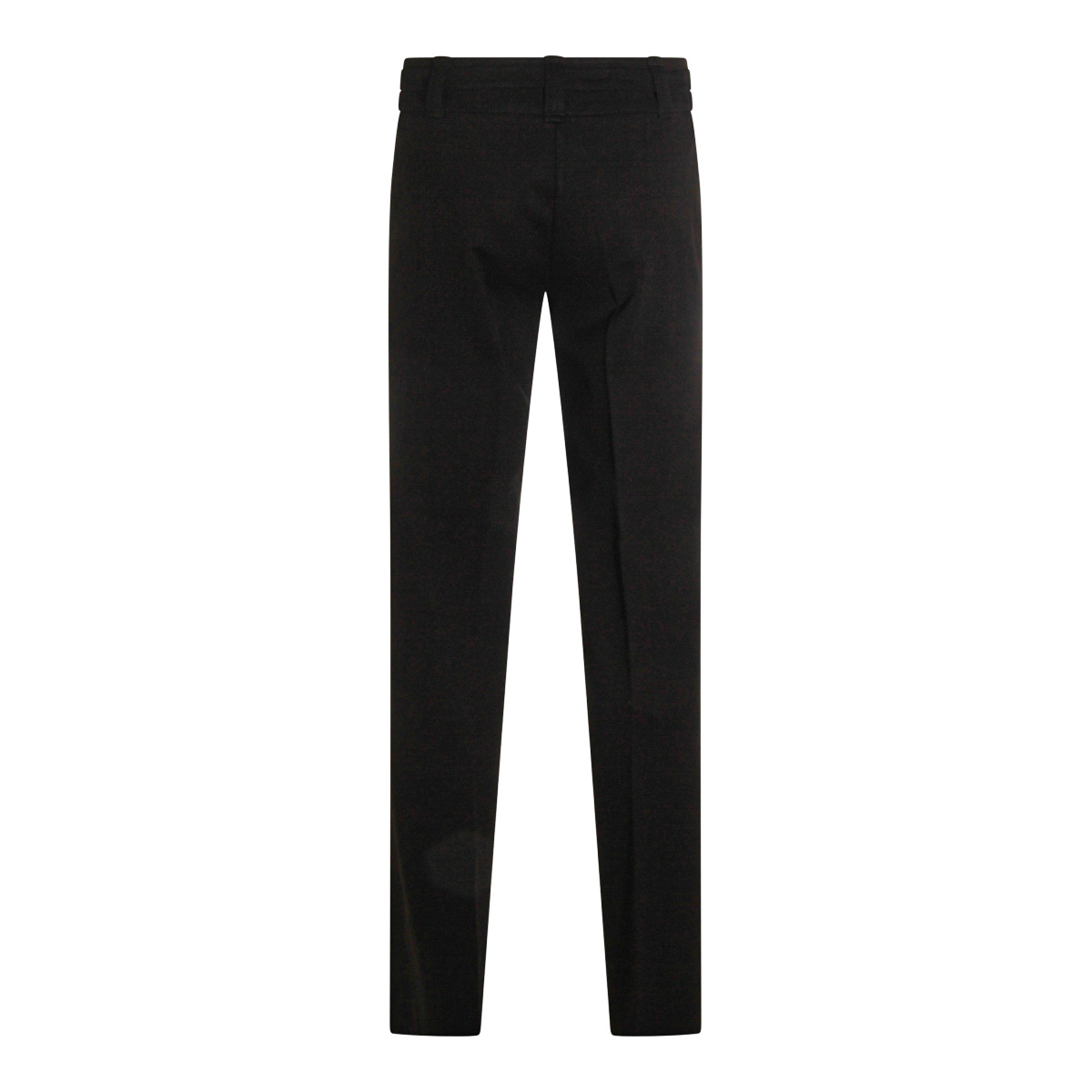 Twinset Oval T Buckle Flared Trousers In Black