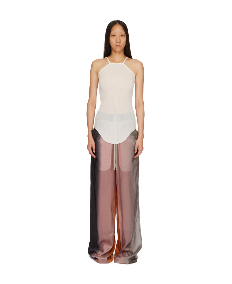 Rick Owens Scorpio Ribbed-knit Tank Top In White