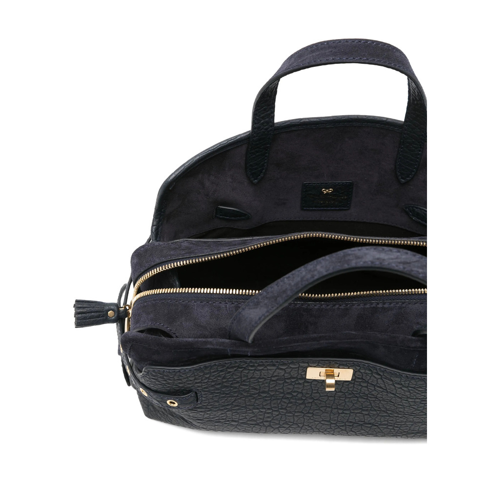 Anya Hindmarch Double Handle Shoulder Bag In Black