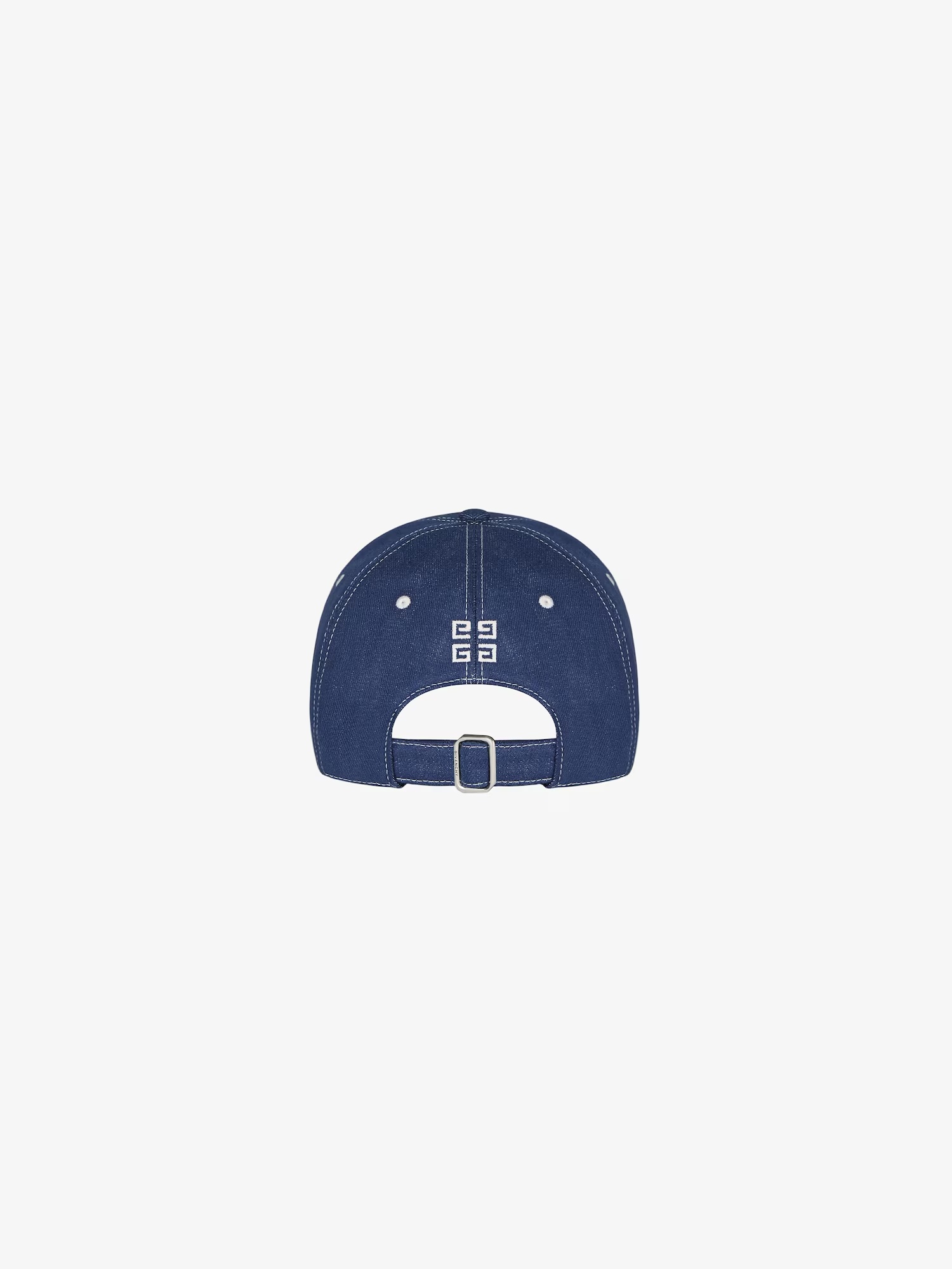 Givenchy Men's Embroidered Logo Denim Baseball Cap In Blue