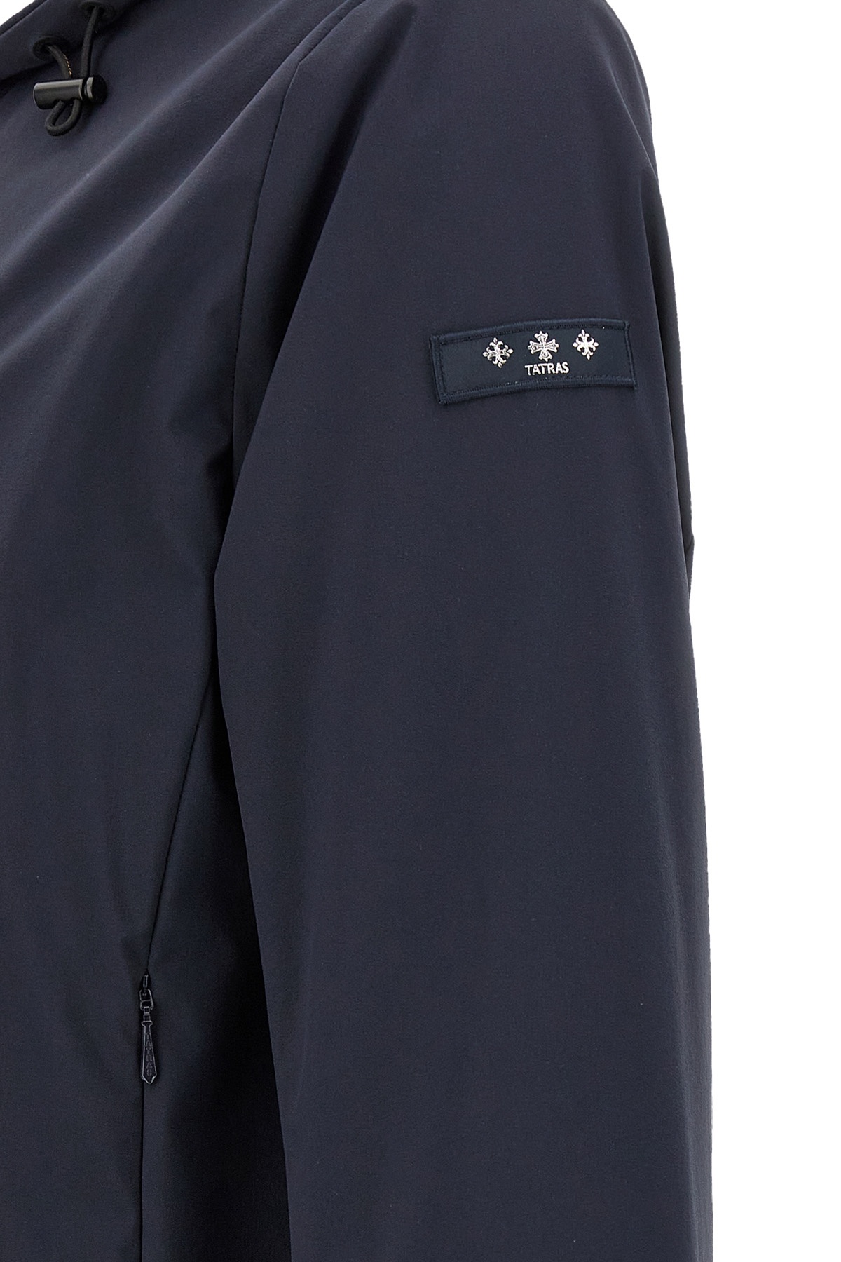 Tatras 'audee' Jacket Hooded Design Elastic Cuffs In Blue