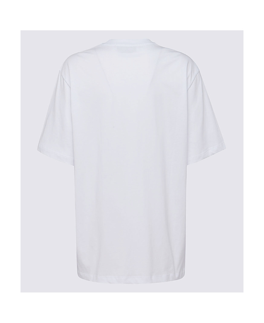 Msgm Graphic-print Short-sleeved T-shirt In White