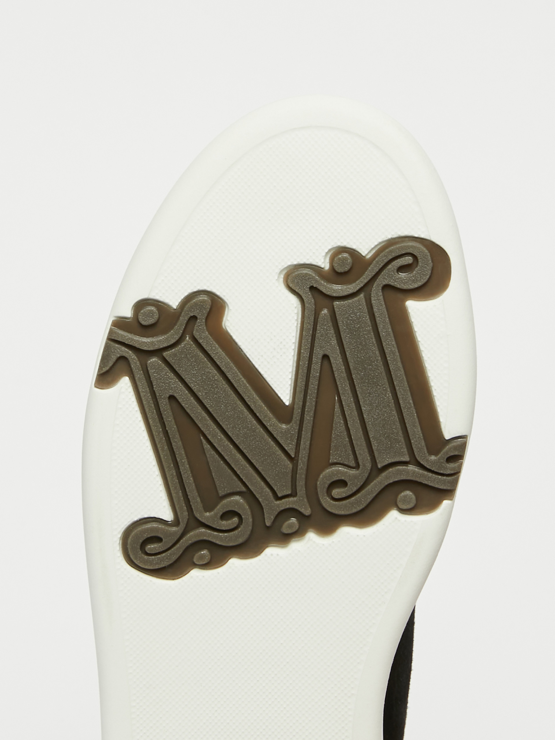 Max Mara Urban Suede Sneakers In White