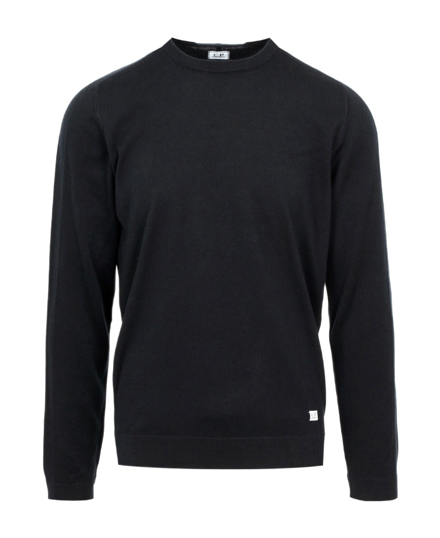 C.p. Company Long-sleeved Sweater In Black