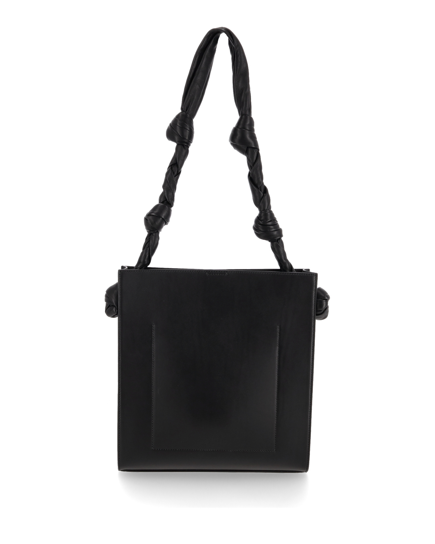 Jil Sander Tangle Logo Embossed Tote Bag In Black