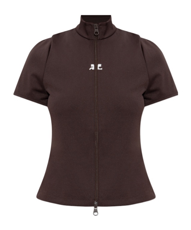 Courrèges Logo Top In Brown