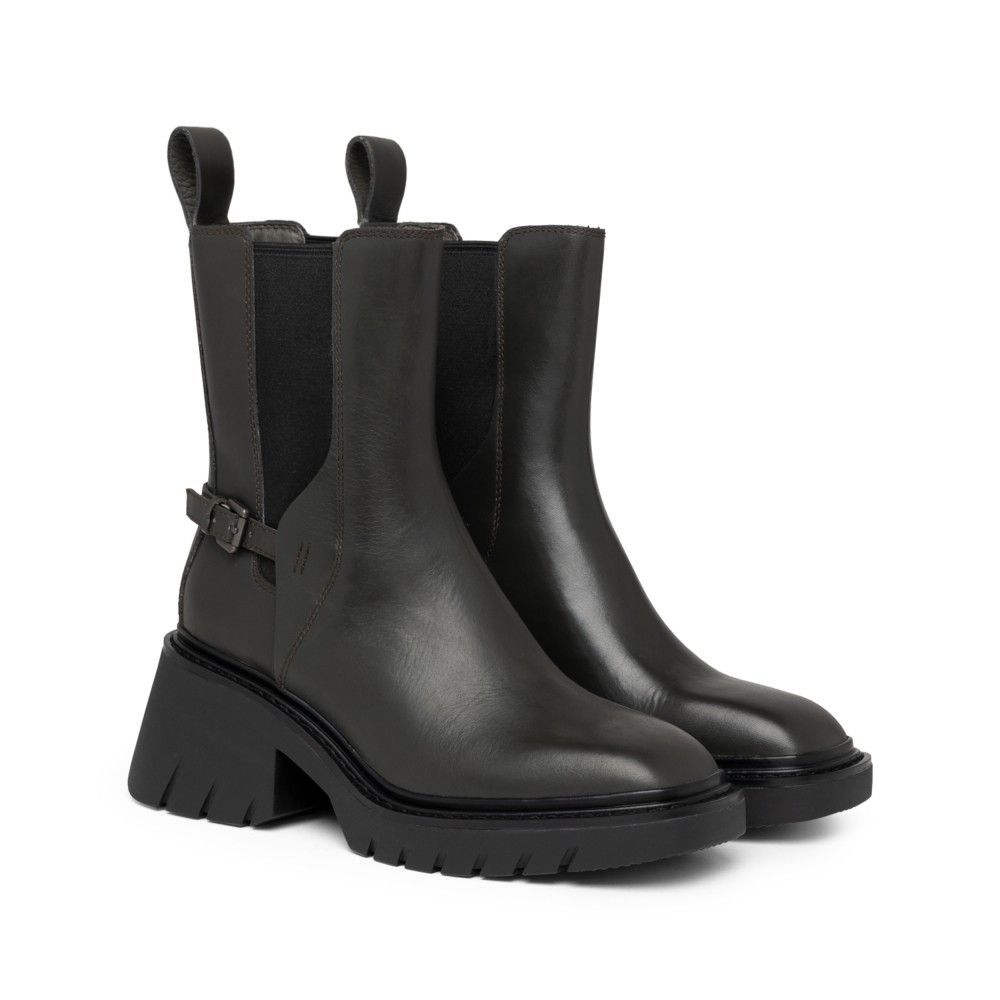Ash Logo Boots In Animal Print