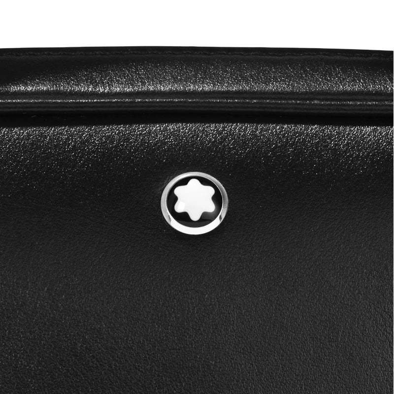 Montblanc Logo Zipper Briefcase In Black