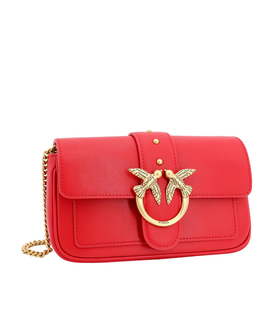 Shop Pinko Pocket Love One Cross Body Bag In Red