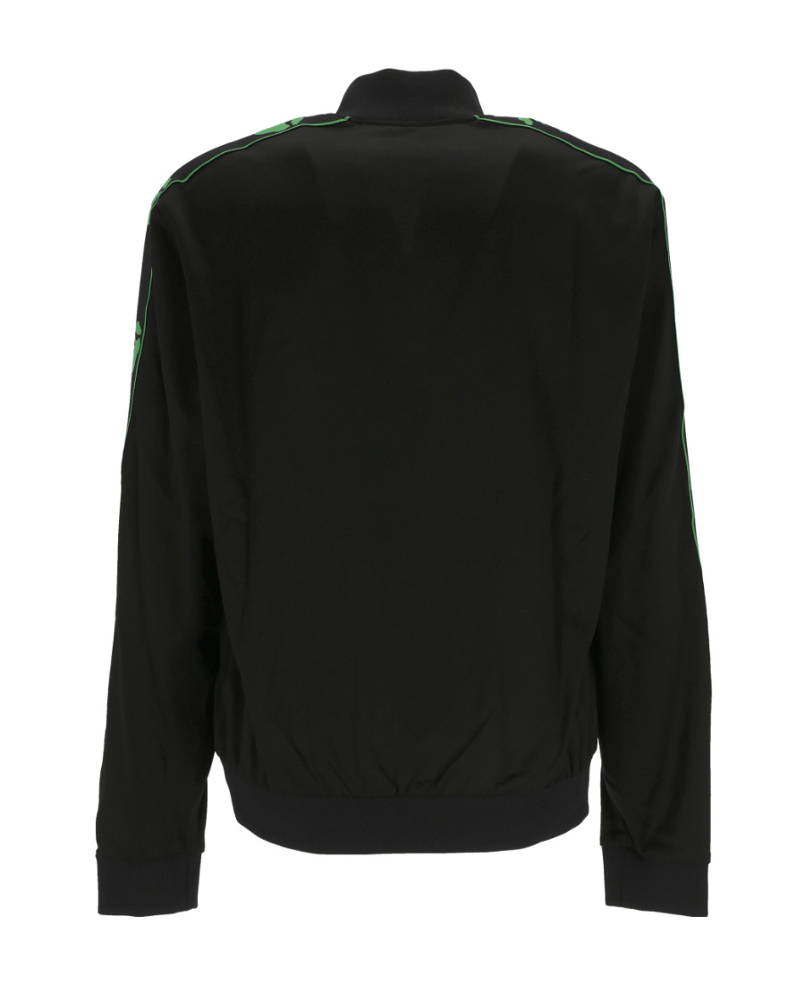 Off-white Ow Face Band Track Top Sweatshirt In Black