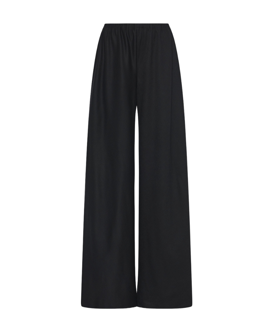 The Row High-waisted Wide-leg Trousers In Black
