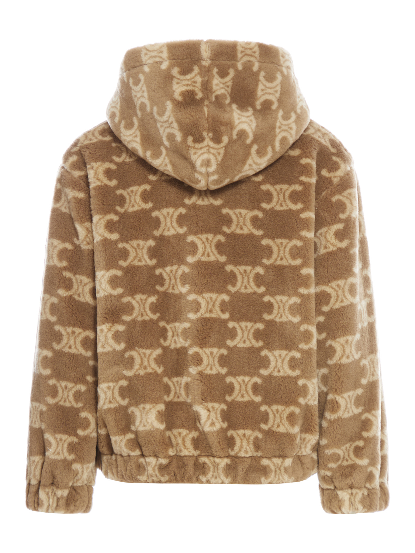 Celine Oversized Hoodie In Brown